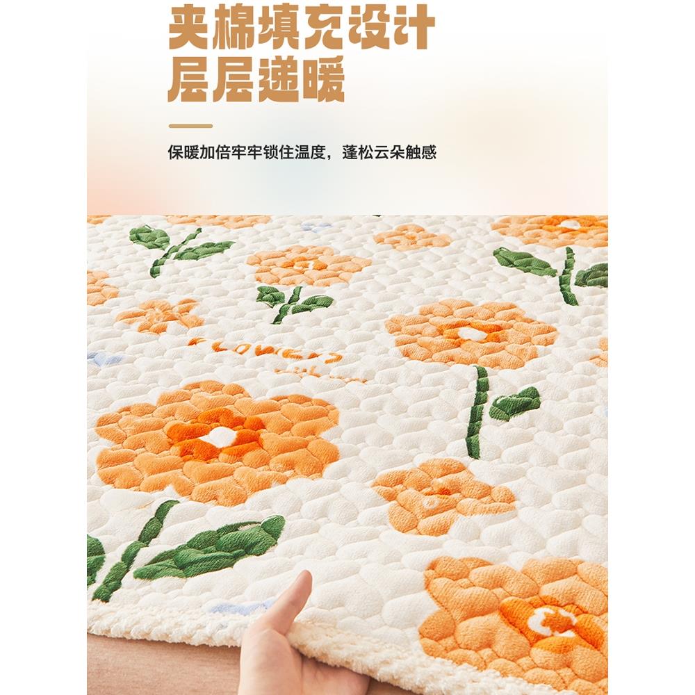 a暖牛奶丝床垫XAK套类软绒垫家用薄垫学生宿舍垫床上用品