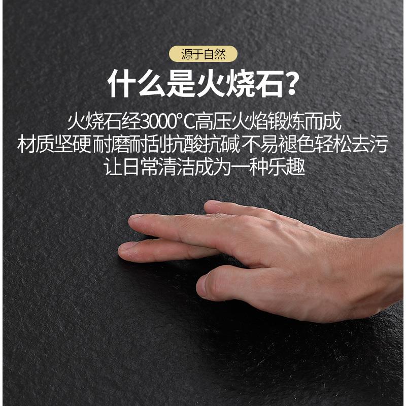 火餐石台面定制几茶电视柜桌面板转盘烧功GRR夫茶台天然大理石台