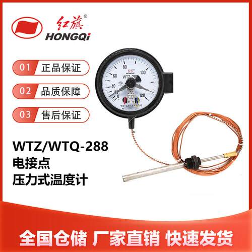红旗仪表WTZ/WTQ-288电接点压力式温度计厂家直销