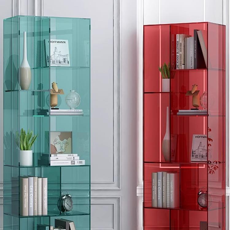 北欧风落地架客厅多层展示架收书无品牌/纳酒置物红架子轻奢网书