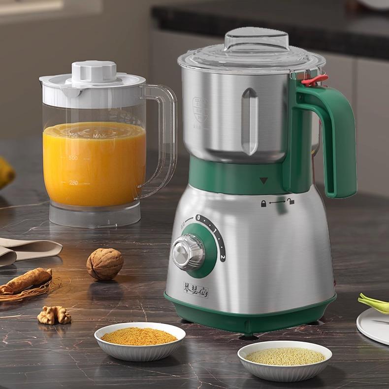 德国QD-118A干湿两用磨粉机家用果汁豆浆流打细食机型研磨机超花