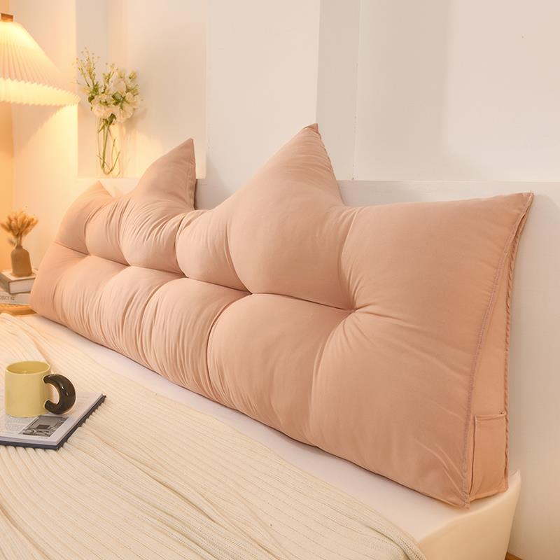 可爱三角头床靠枕猫耳护朵防撞42软包童儿卧室榻榻米腰靠垫大靠背