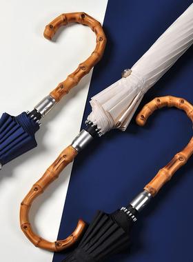 欧型1女6骨根长柄雨伞男大号加OXCB-16-固厚结实加抗风直杆伞自动