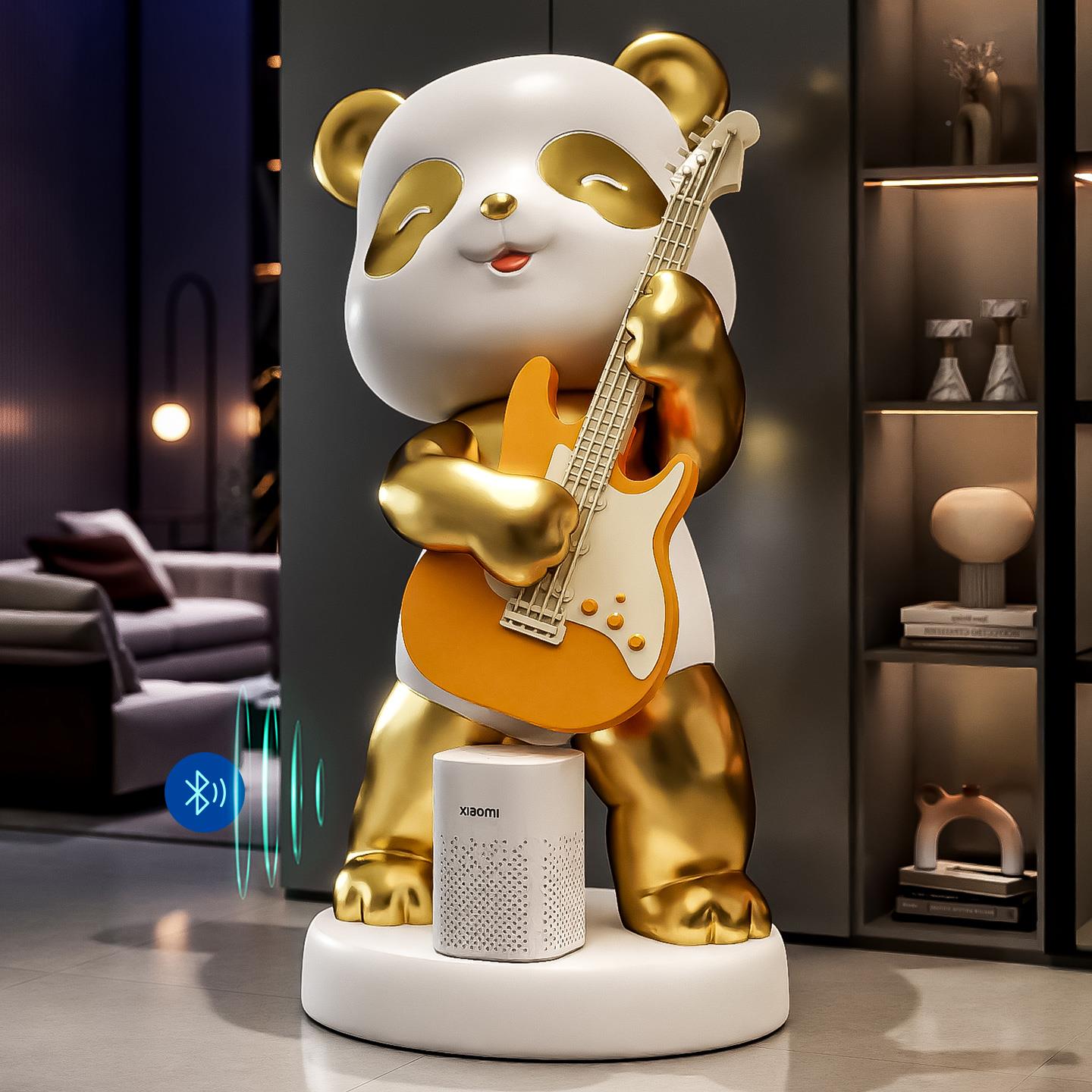 大熊猫吉AKD6759-他手落地摆件音号培饰训乐器店铺酒吧民乐宿开