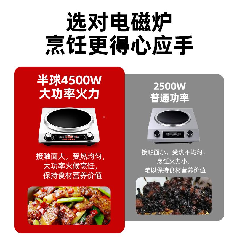 半炉球凹用面电磁4KMA-45A00W家用大5功率猛火炒锅一体全套商防水