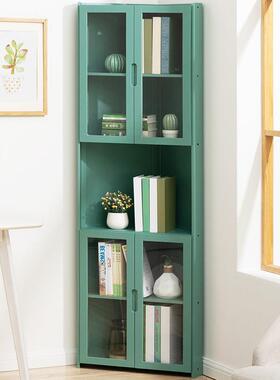 架书柜置物架带柜门储物柜一地体格子柜展409ZJG03示柜落层书客多