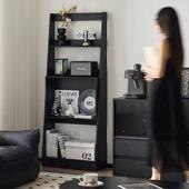 中古柜子床头书架展架示多中古物架客厅落地置层收纳HOZ复古边柜