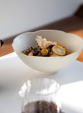 北欧有设计感家陶瓷米饭碗in风创意用酒s店汤面碗餐早酸奶tb-6335