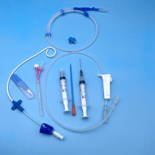 一28次性使用胸腹腔引流套导管猪内尾体腔积液引流包导管件巴引流