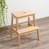 木踏脚凳梯双层阶凳垫脚LRE凳小实楼梯台凳子家用高低凳两用儿童