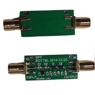10MHz 中心频率带通滤波器 (BPF)中心频率88-108MHzBPF低插入损耗