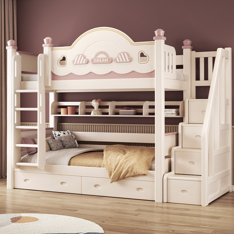 全实木同宽上下床经济型双层床上下铺子母床儿童床小户型床高低床,住宅家具,高低/子母床,淘宝优惠券,粉丝福利购,淘宝优惠卷