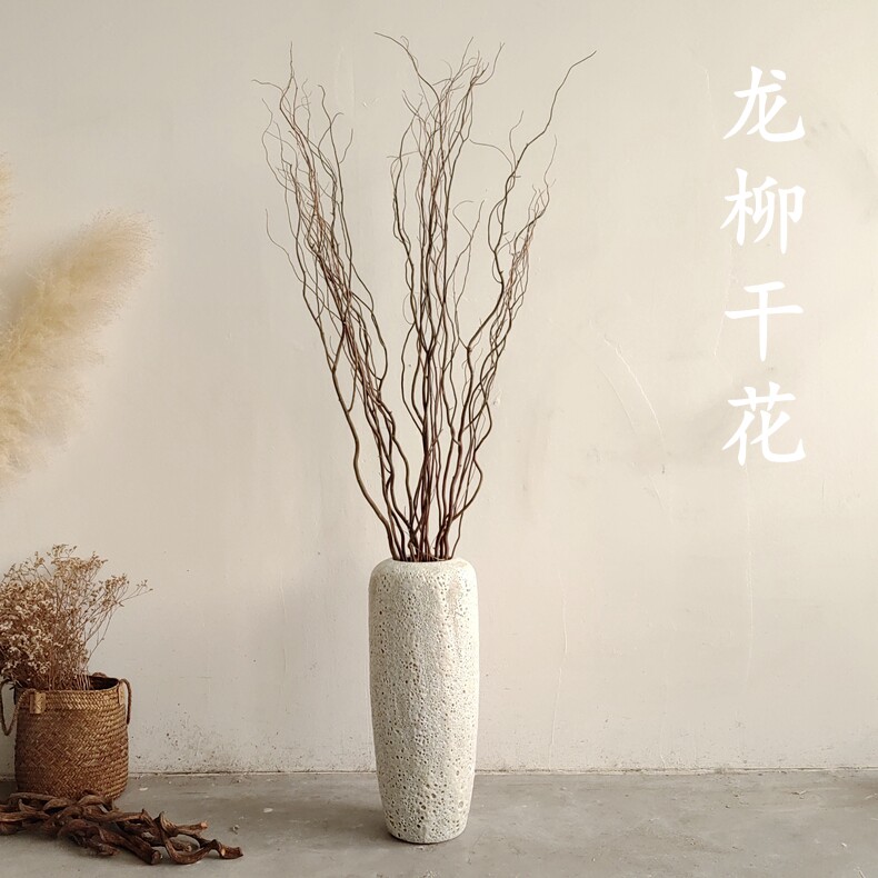 天然干龙柳干花树枝玄关隔断橱窗民宿客厅插花龙柳干枝装饰摆件
