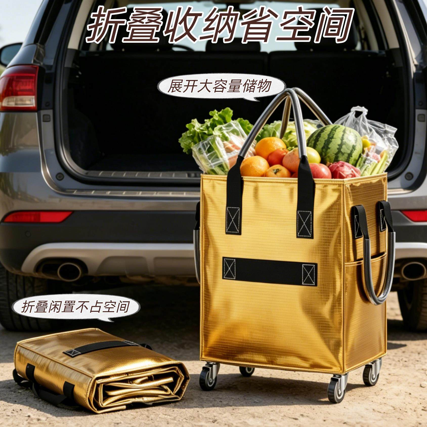 小推车露营买取快递D-1154家用拉神器可折叠代袋子步新款拖超市购