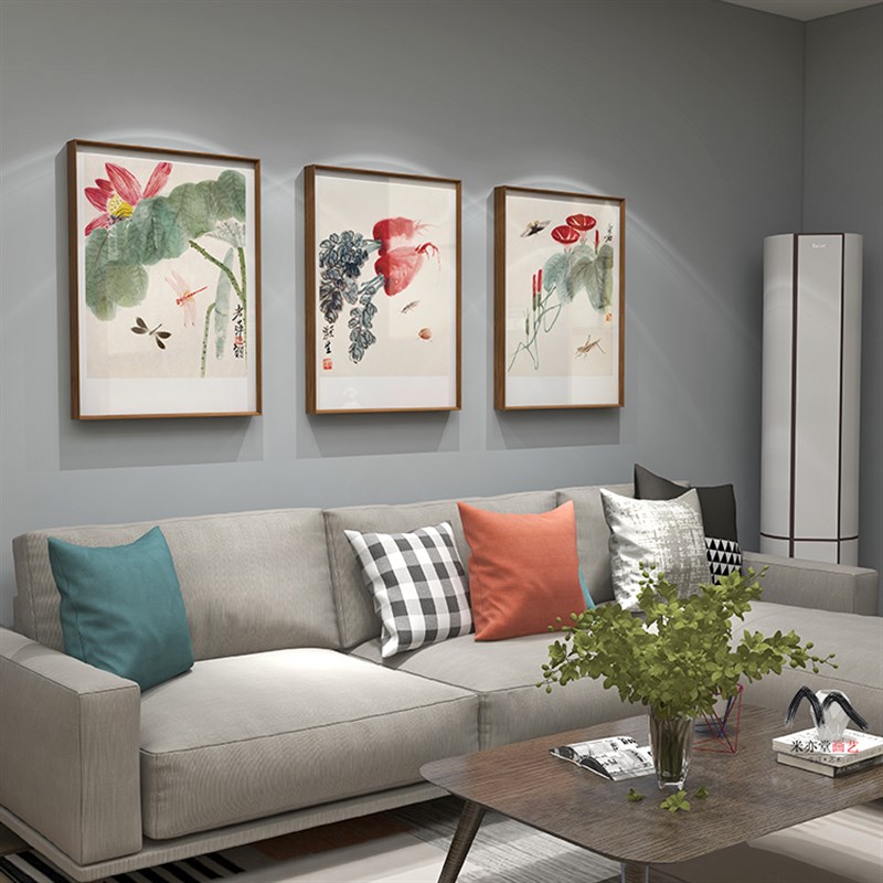 米亦堂x齐白石 新中式日式田园风挂画客厅餐厅玄关书房茶室装饰画