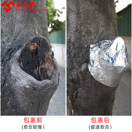 树口封口贴锡纸盆景专用耐晒高温铝箔胶带树木枝切口锡纸植物伤口