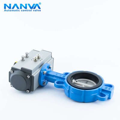 南阀D671X-16QB3/7AT气动对蝶阀夹蝶阀软密封气动不锈钢板