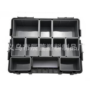 透件明手盒提塑料工具盒盖零部元件盒592分隔式零件五金收纳工具