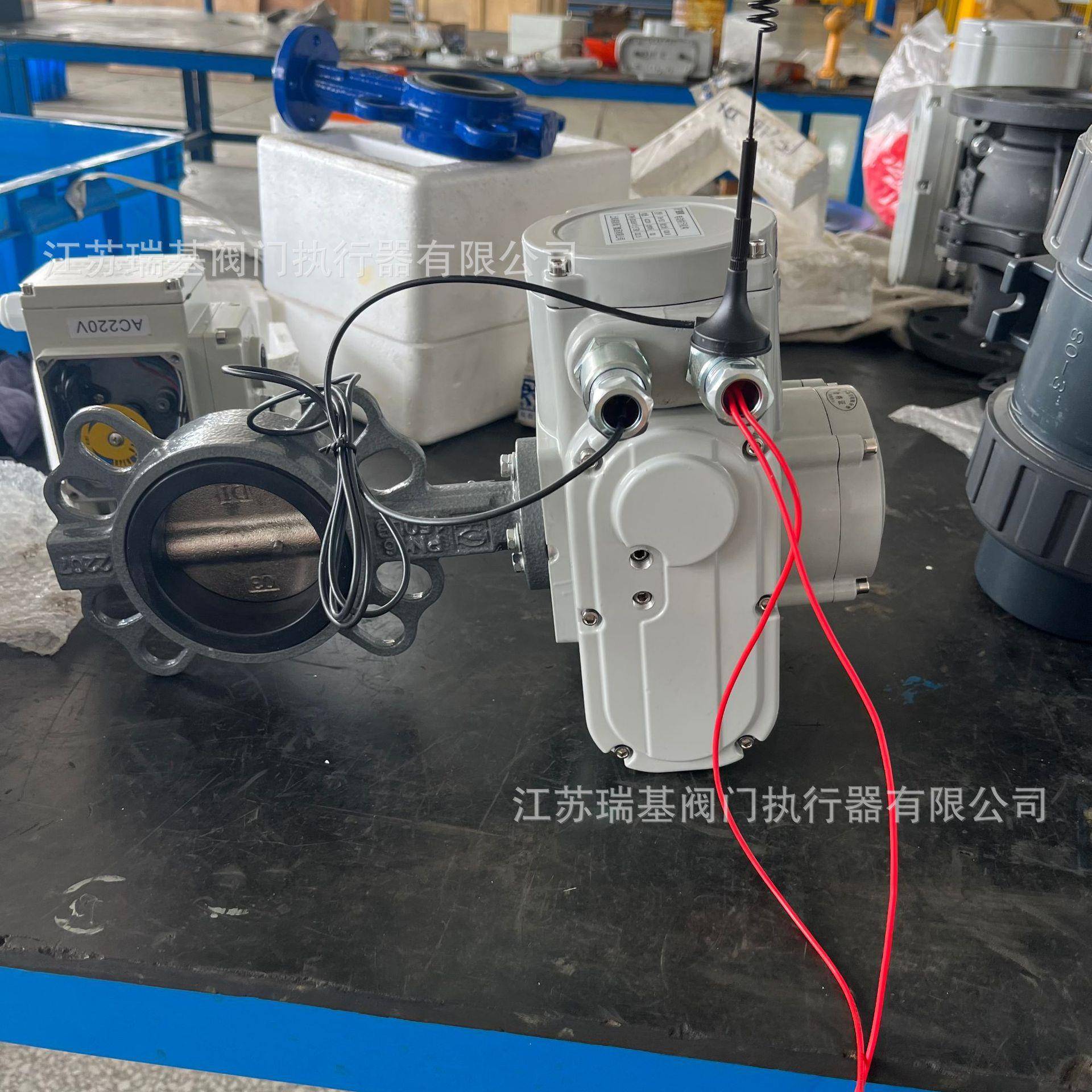 百司特D971X-10UDN40PVC软密封电动蝶阀无线物联网远程控制