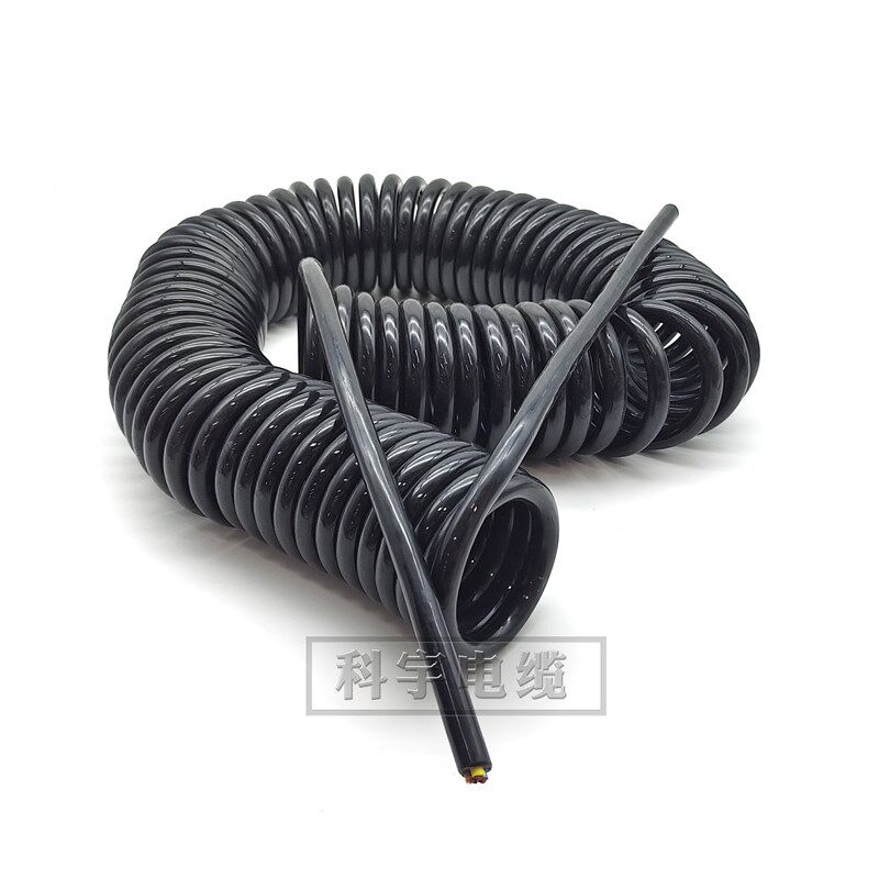 电磁吸盘弹簧线国标铜芯2x10/2x16/2x25/3x4/3x6/5x2.5卷筒电缆线