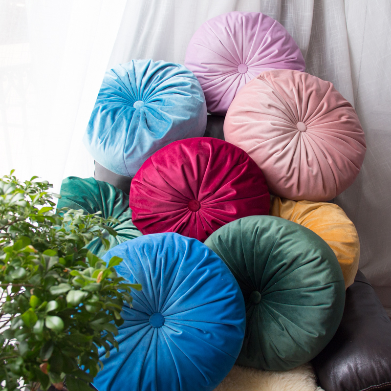 朵朵开】点睛欧式奢华丝绒抱枕靠枕花朵手工汽车床头沙发飘窗靠垫