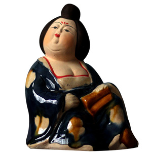 陶瓷仕女摆件唐三彩胖妮贵妇陶俑摆设中式家居客厅收藏艺术装饰品