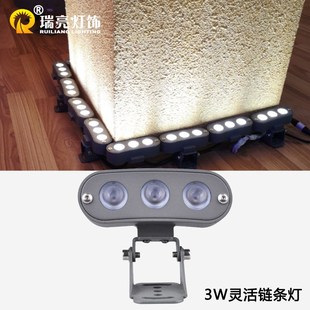 3W抱树灯led射灯花园别墅庭院围树抱柱抱杆灯环形照树链条射树灯