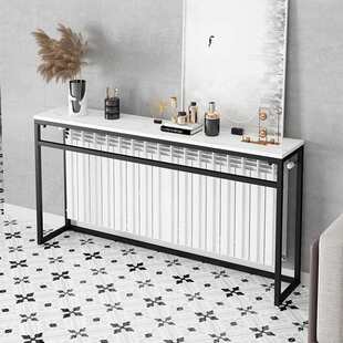 北欧大理石暖气片置物架金属沙发床头餐后边靠墙柜背桌收纳书长条