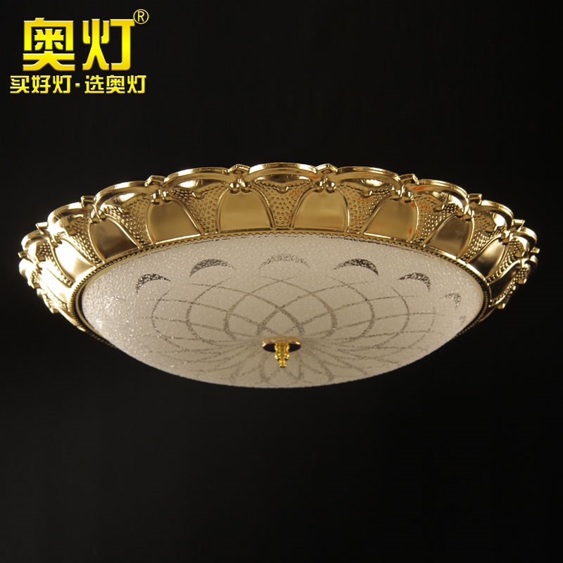 奥灯美式吸顶灯简约卧室灯led创意客厅书房过道阳台铁艺灯具6303