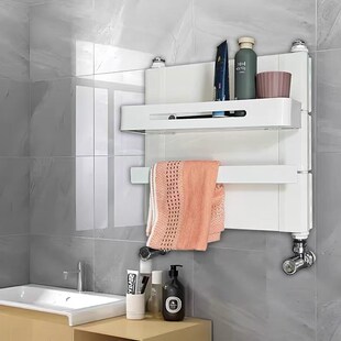 家用铜铝背篓暖气片壁挂式卫生间置物架超薄大水道集中供暖取暖