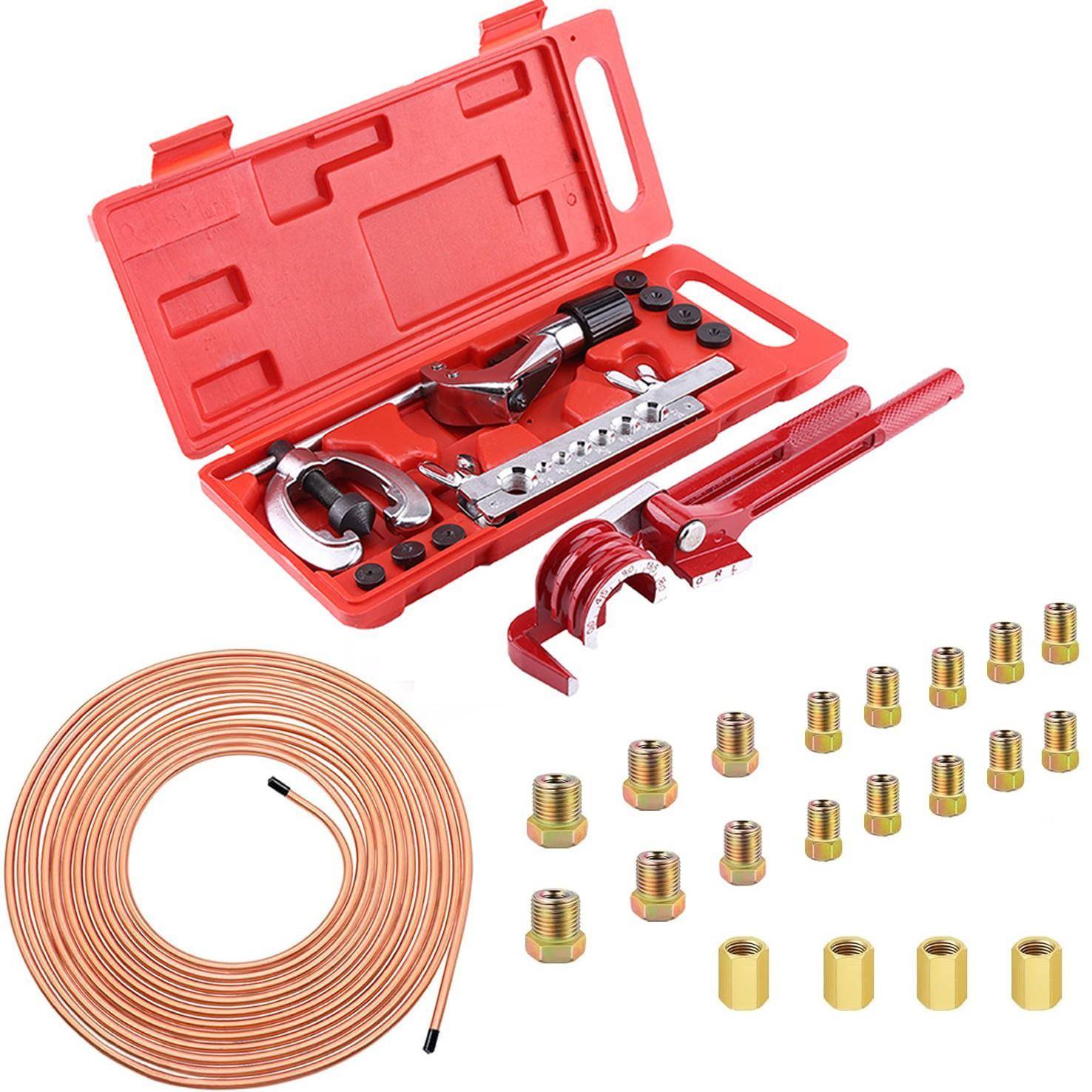 7孔翻边铜管扩孔器 喇叭口胀管器 汽修刹车维修工具套装