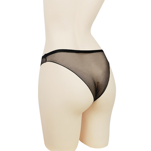 薄款全透明油亮无缝丝袜内裤一片式透气性感三角裤男女通用短裤夏