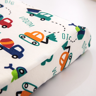 天竺棉儿童乳胶枕套单件宝宝44x27枕芯套针织棉学生30x50卡通枕套