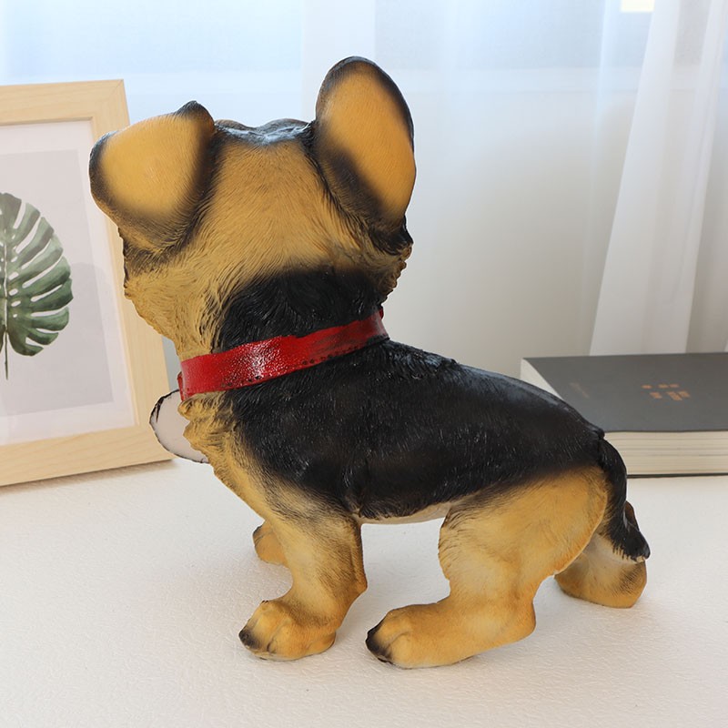 迎宾德牧摆件可爱狼犬动物小狗客厅电视酒柜进门玄关办公室装饰品