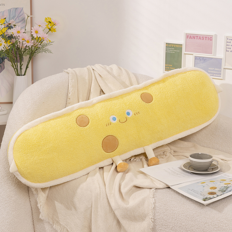 可爱芝士长条抱枕女生侧睡夹腿专用枕头卧室床上大靠枕床头靠背垫