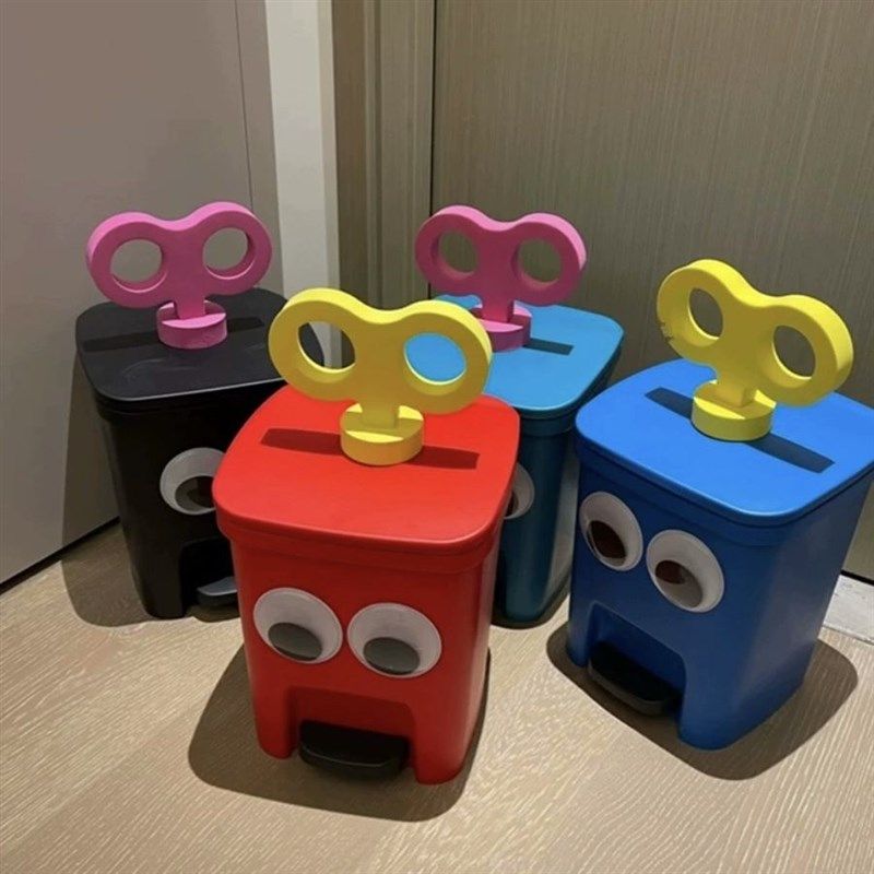 高颜值垃圾桶家用客厅脚踏式大容量创意diy可爱卡通儿童房卫生间,家庭/个人清洁工具,垃圾桶,淘宝优惠券,粉丝福利购,淘宝优惠卷