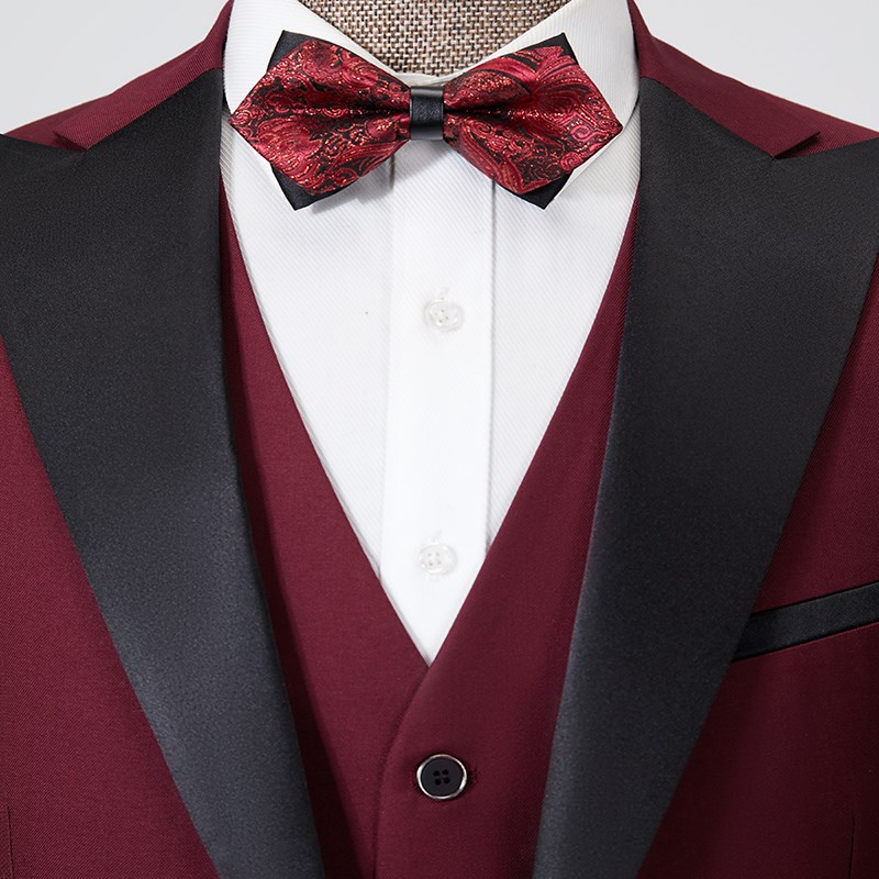 青年艺考西服套装男塔士多新郎礼服结婚宴会男士主持人演出西服