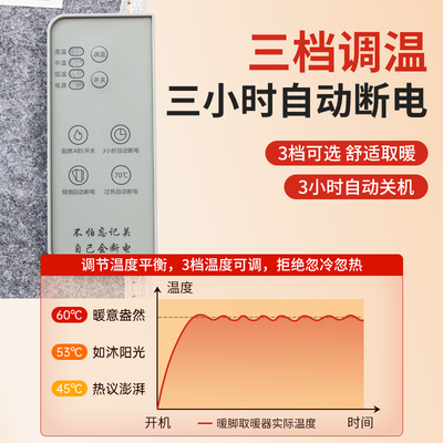 暖脚神器办公室桌下取暖器冬季暖脚宝保暖捂脚暖腿暖膝脚底加热垫