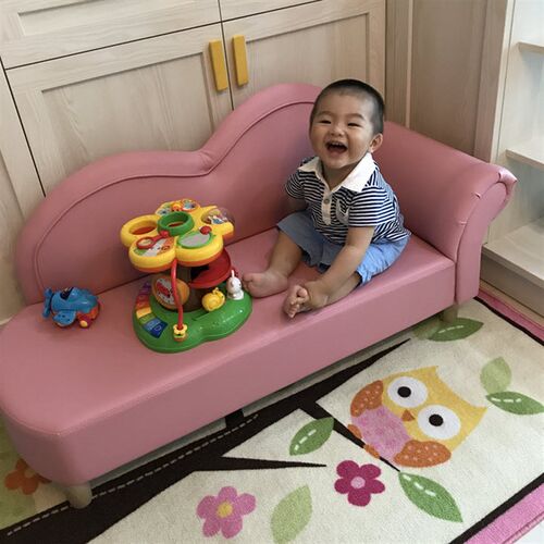 儿童沙发椅儿童贵妃沙发小沙发儿童卧室粉色小孩子沙发皮凳座椅