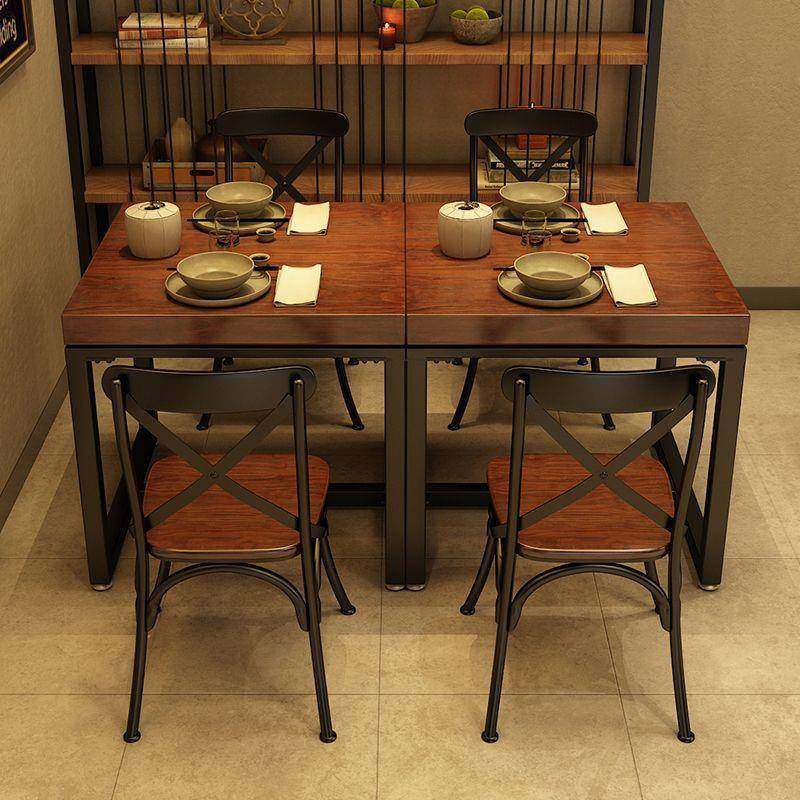 实木方桌奶茶店桌椅餐桌椅组合家用工业风简易桌子阳台小方桌,电子元器件市场,其它元器件,淘宝优惠券,粉丝福利购,淘宝优惠卷