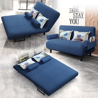 单人折叠床办公室午休午睡床家用小户型双人1.2多功能两用沙发床