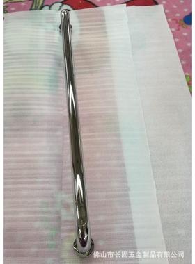 拉手QMU双弯支玻璃门拉手镀铬单全铜圆管手S淋浴房把配件T-J004D