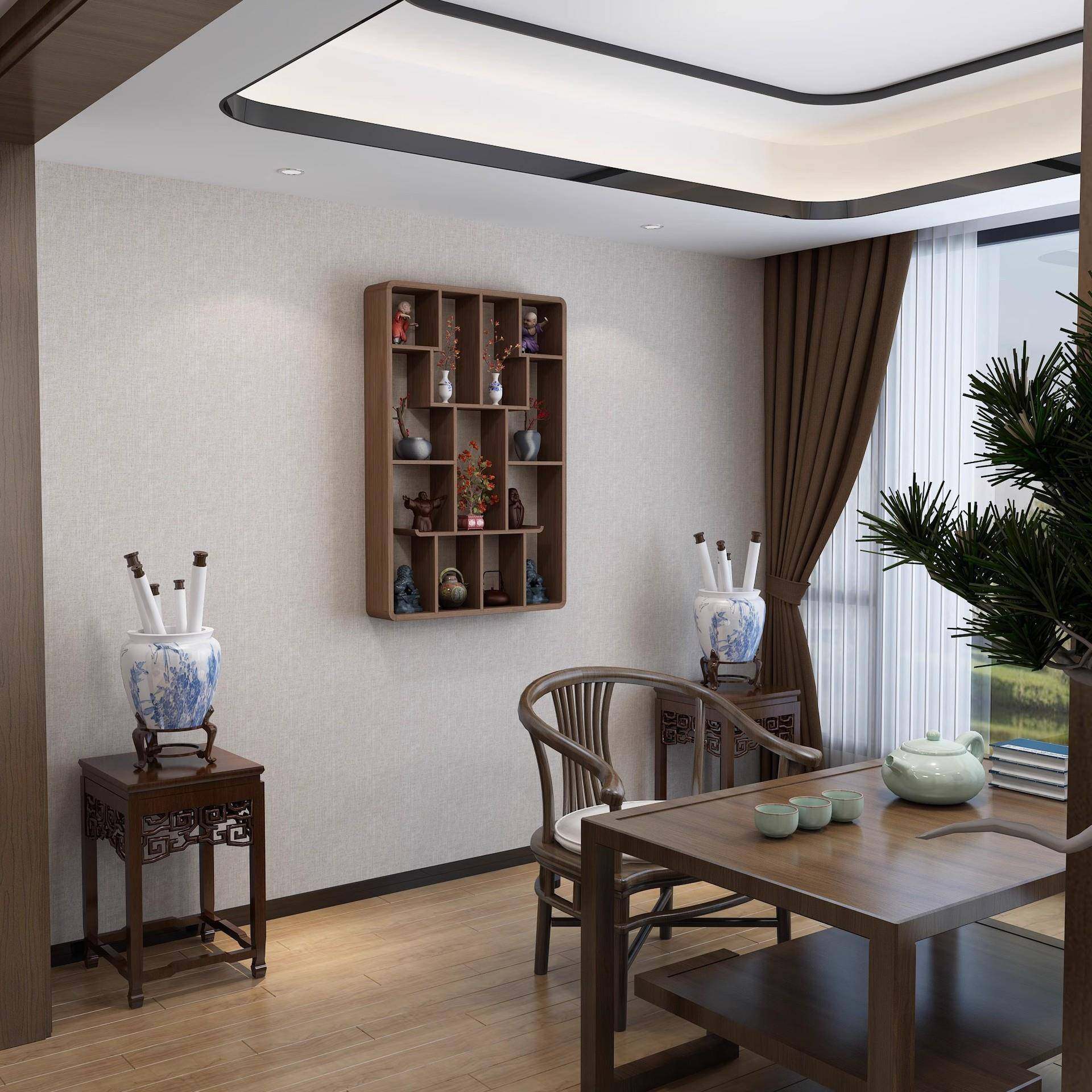 GDE壁挂阁新物架挂古博摆件墙置壁挂式实木多隔断中式客厅架现代