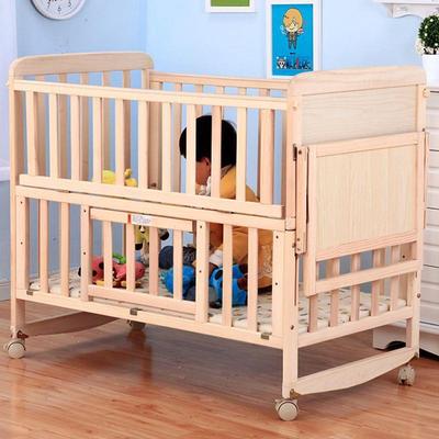 功木URF婴儿床新儿宝宝床摇篮床bb床实拼接大床多能儿生童床可加