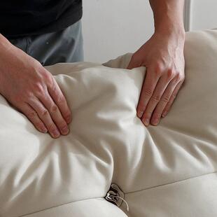 云4414朵发直羽排法式复古沙防猫抓砂布磨艺绒懒人沙发摩图玛莎布