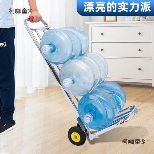 不锈运钢家用叠行李车载手拉折车搬拖车便携柯咖童货拉杆车小拉重