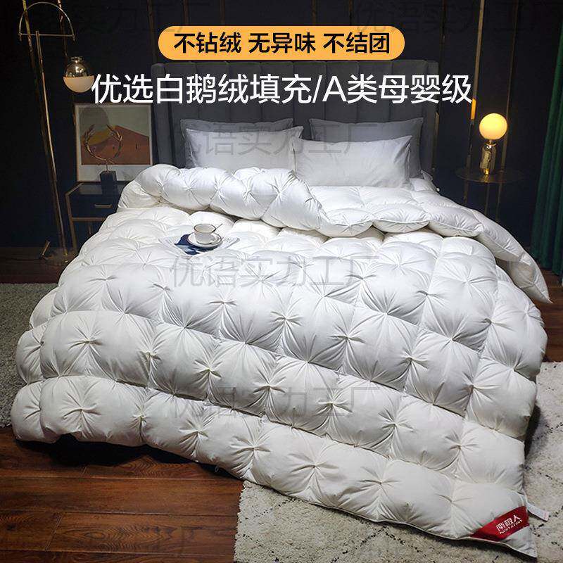 羽绒被加厚保暖冬被芯95白鹅绒酒店单人鸭绒被棉被冬天季春秋被子