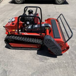 源头工厂遥控大功率燃油割草机 履带碎草机远程操作农场剪草机