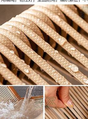 莫家户外躺椅台桌椅三件套休闲背藤椅午院DNU休椅躺床庭懒阳人靠