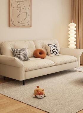 现简约MPQ小户型猫抓皮布客厅折叠发出沙租沙屋两用